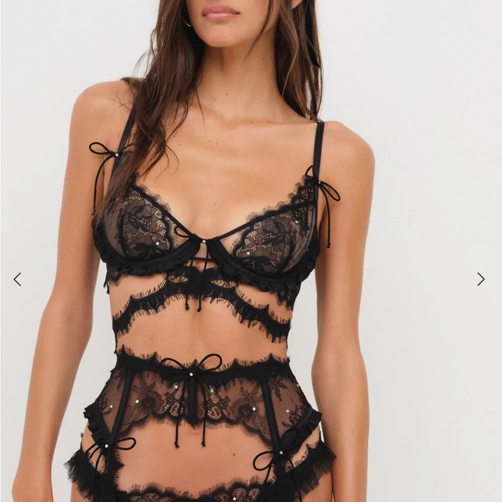 For Love & Lemons Sonja Lace Lingerie Set